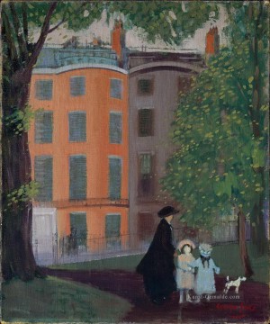 George Luks Werke - Ansicht der Bake Street von boston common 1923 George luks